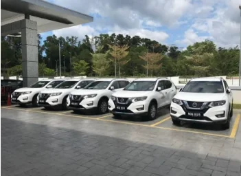Fleet of pickup trucks supplied for a government project